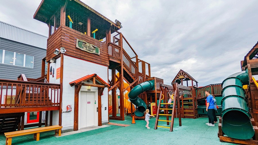 "The rooftop playground at Imagine Children’s Museum in Everett"