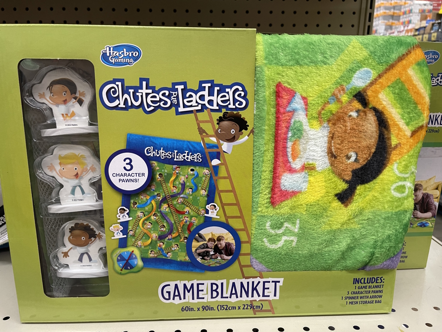 "Blanket board game at Grocery Outlet"