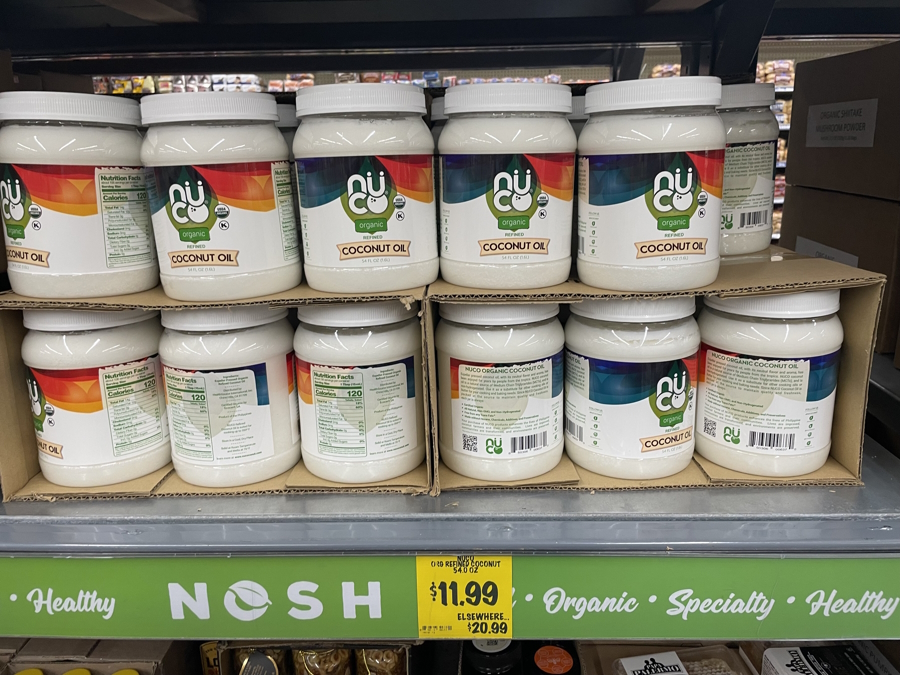 "Coconut oil at Grocery outlet"
