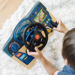 interactive steering wheel and dashboard
