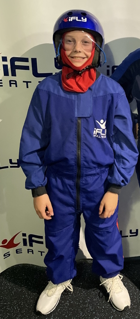 Michael in an Ifly suit