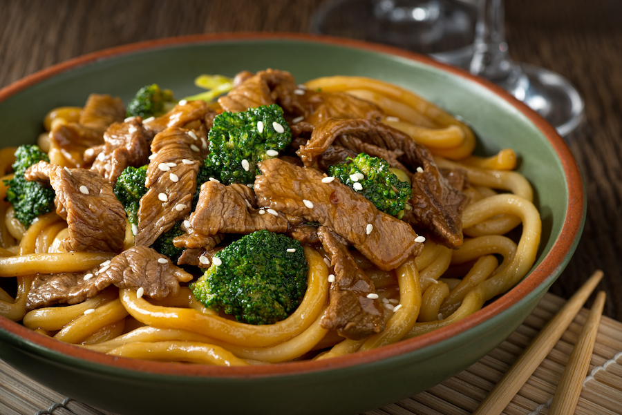 beef and broccoli noodle bowl kids love