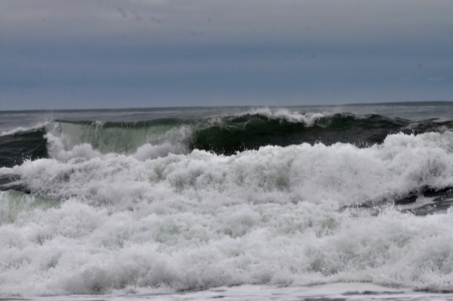 Oregon coast during a storm