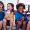 Group of kids eating summertime treats