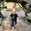 Young toddler enjoys free admission to Northwest Trek, one of many things to do in Seattle with toddlers who get free admission