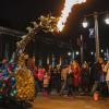 The fire breathing dragon at the Tacoma Light Trail