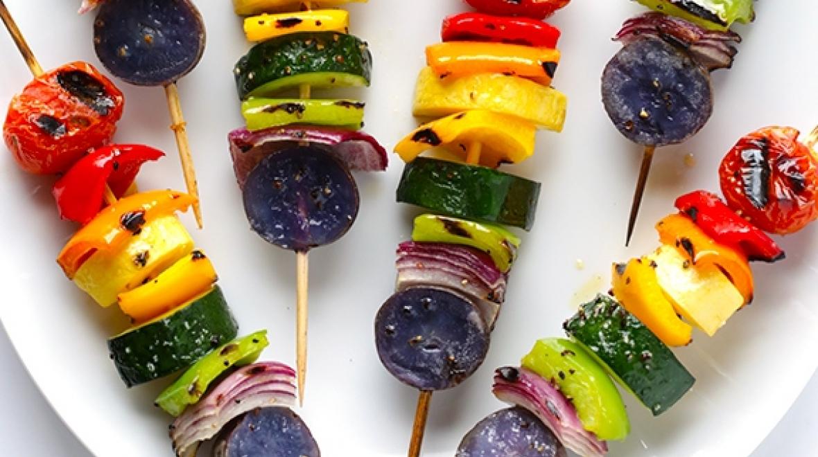 Rainbow Veggie Skewers