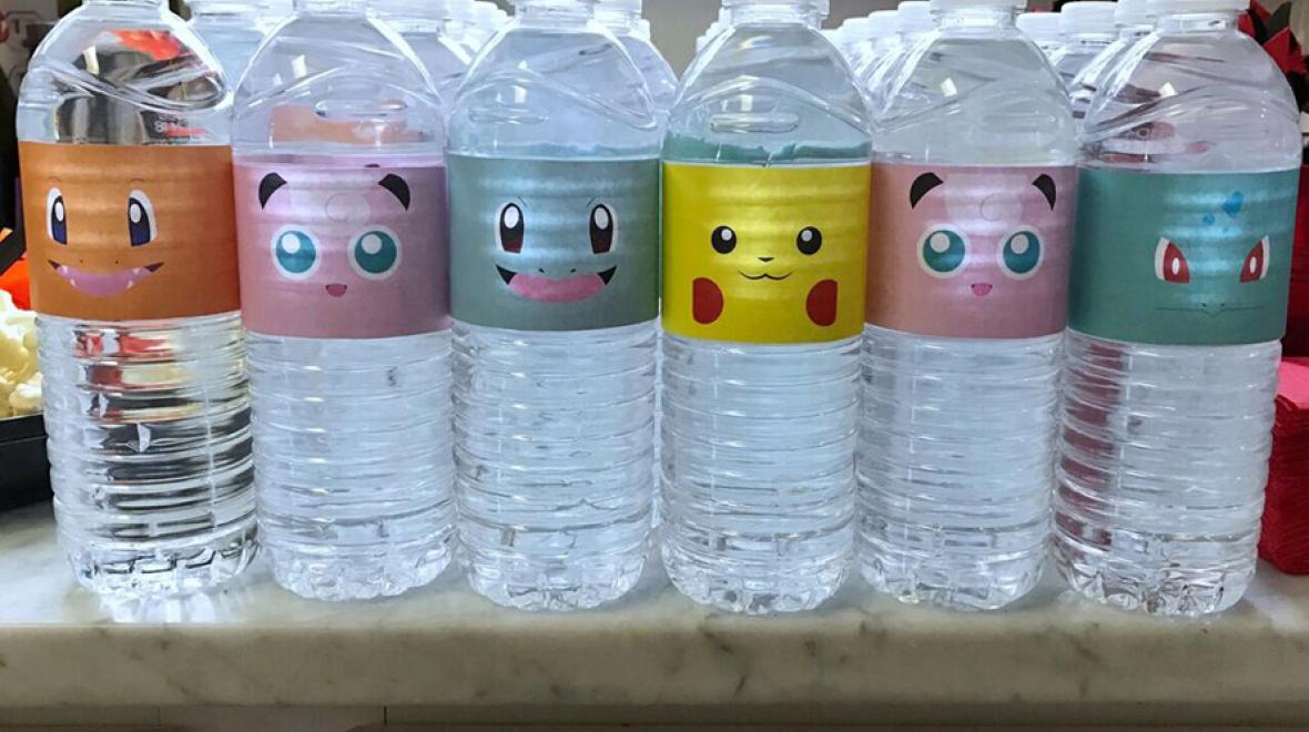 pokemon party water bottles