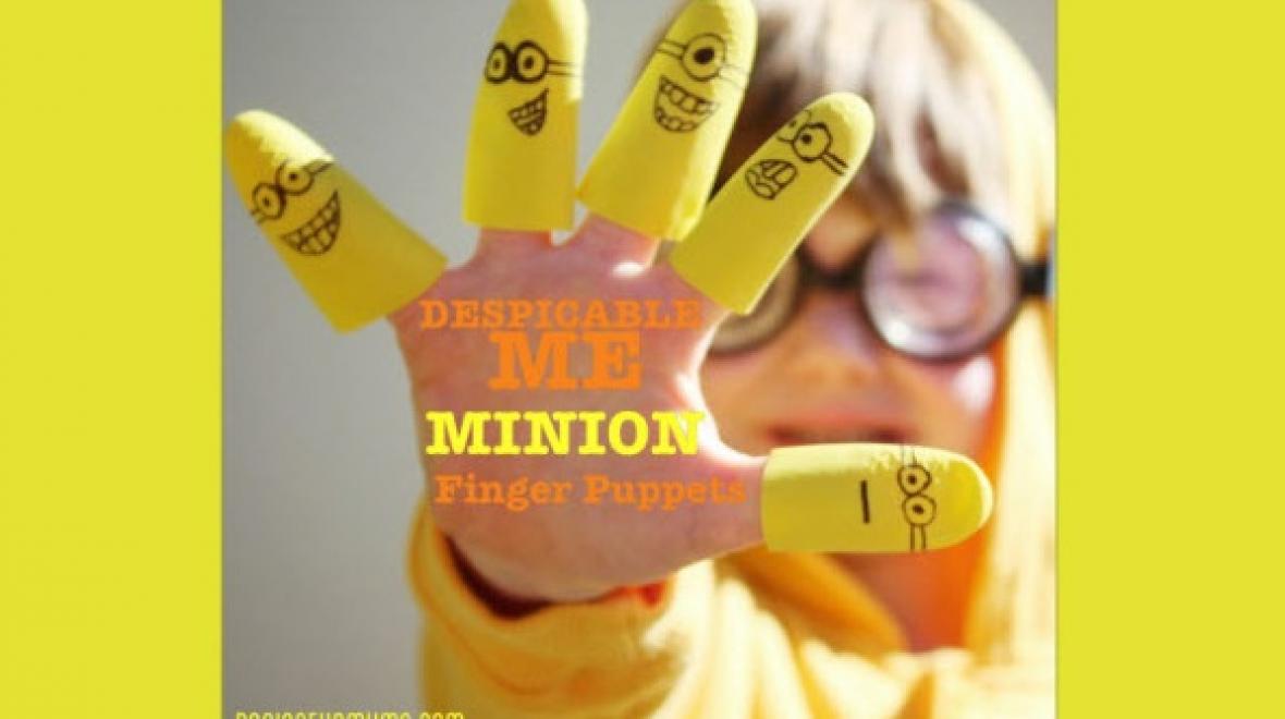 Minion finger puppets