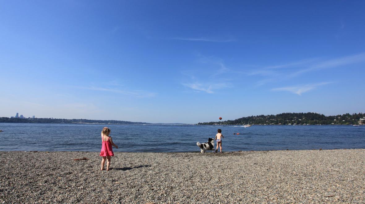 Seward Park beach best beaches for Seattle area kids and families