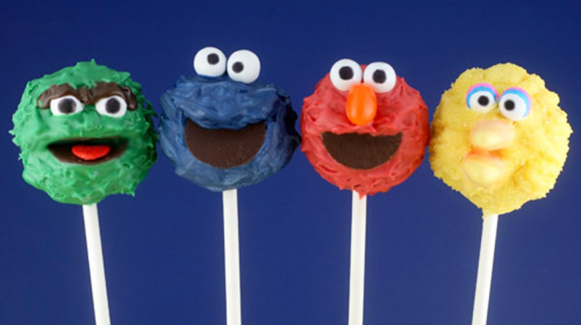 cake pops sesame street theme