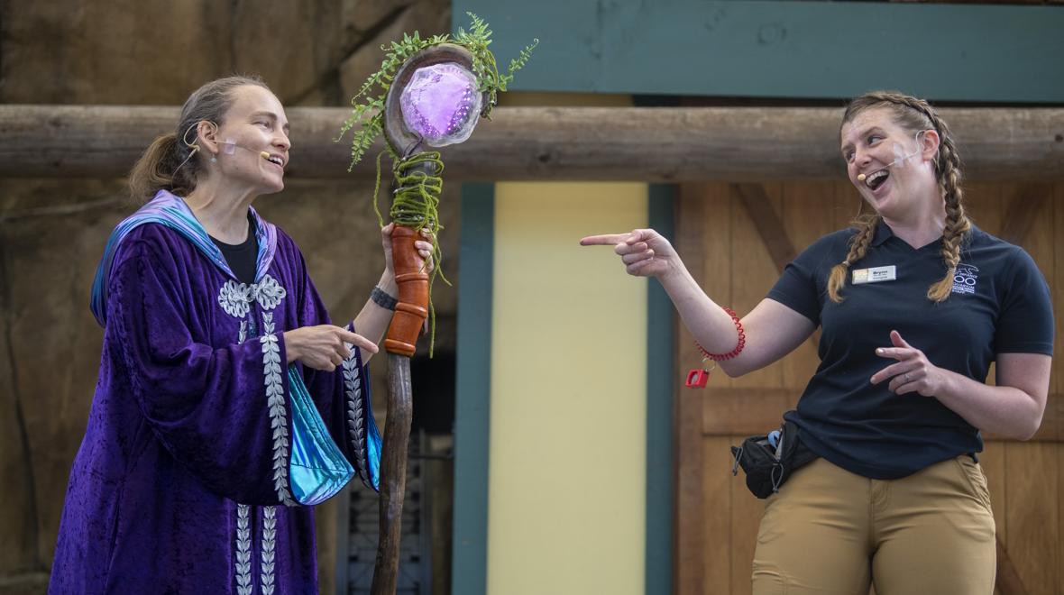 Wild wonders outdoor theater show Point Defiance Zoo and aquarium