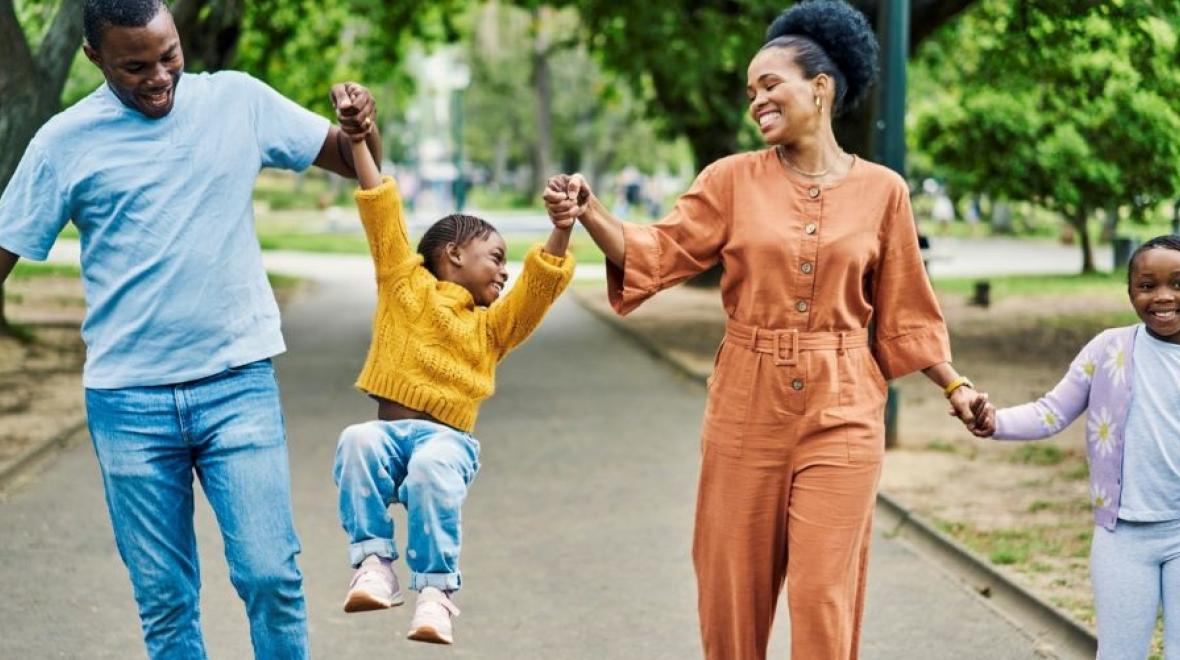 Happy family enjoying Juneteenth celebration at best Juneteenth events for Seattle-area families