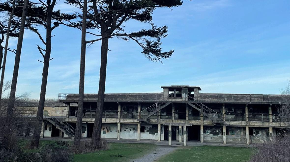 The exterior of Fort Worden Historical State Park, a fort near Seattle