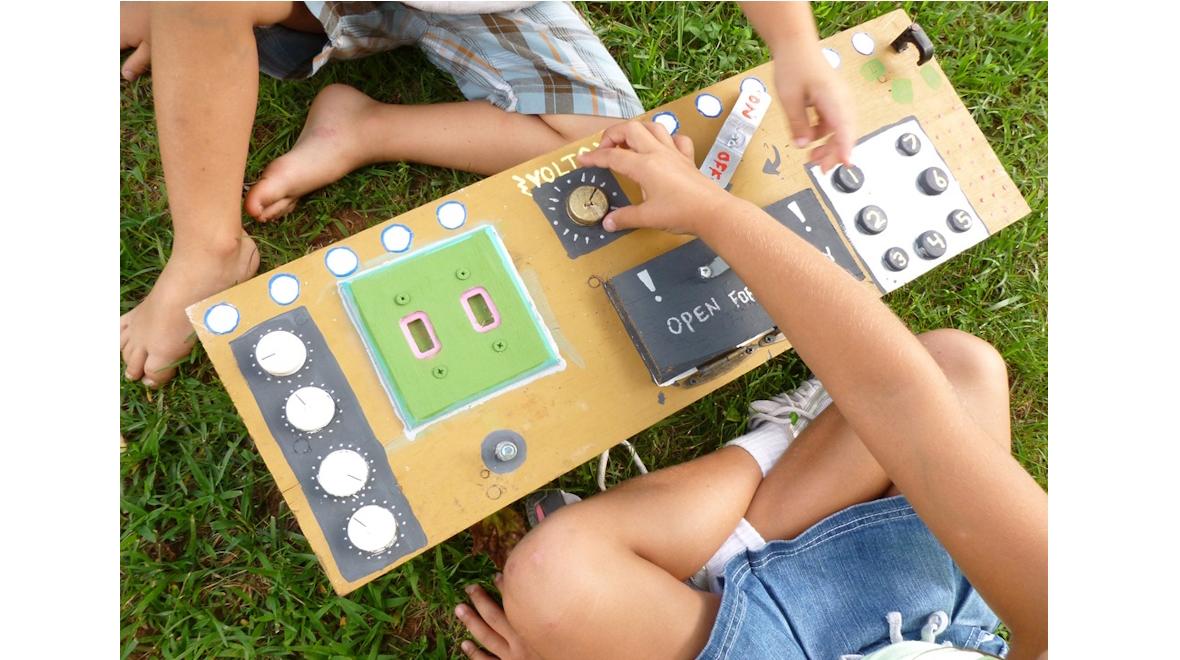 DIY control panel is a fun project and great educational preschool toy