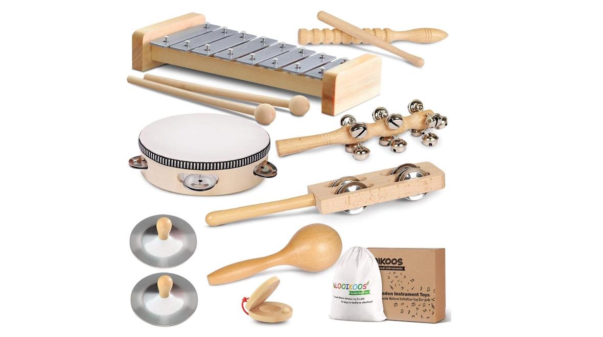 Musical instrument set for toddlers makes a great educational preschool toy