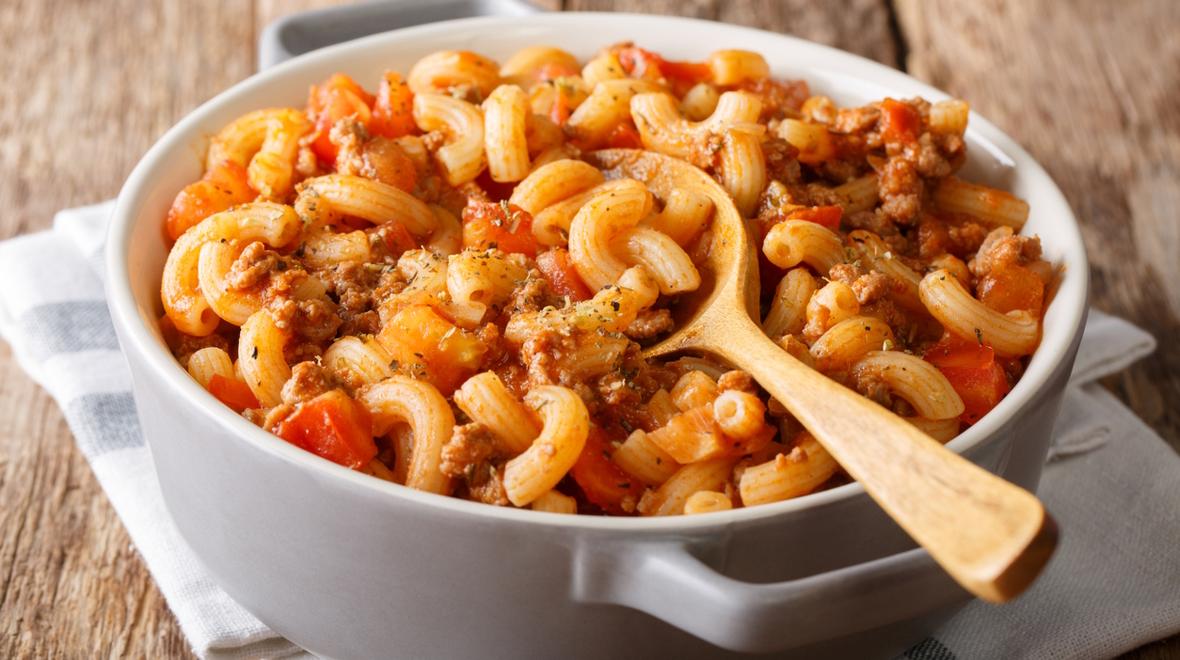 a big bowl of easy goulash