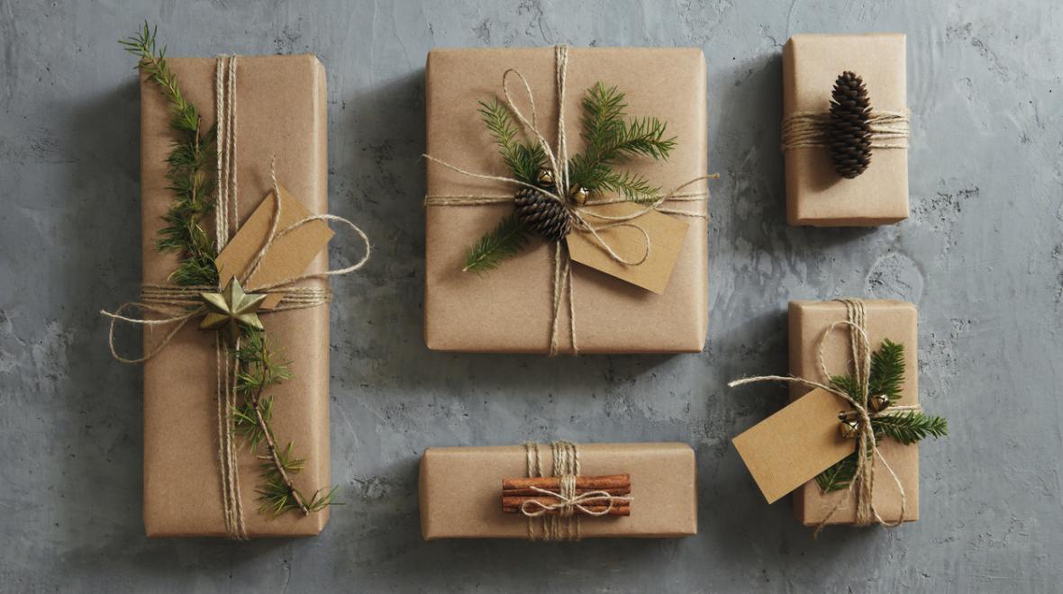 northwest-style wrapped gifts perfect for the holidays in Seattle and Puget Sound