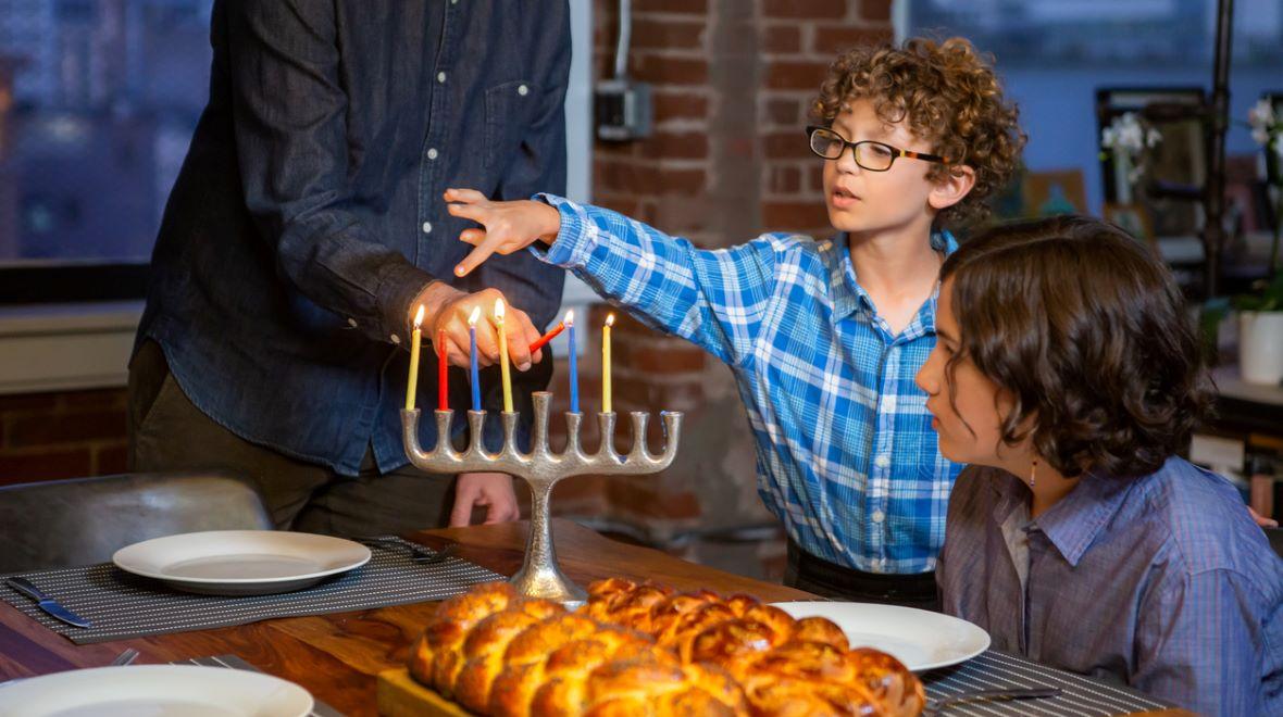 Hanukkah family kids menorah dreidel events Seattle Bellevue Eastside