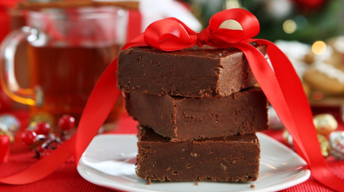 Christmas fudge holiday treat