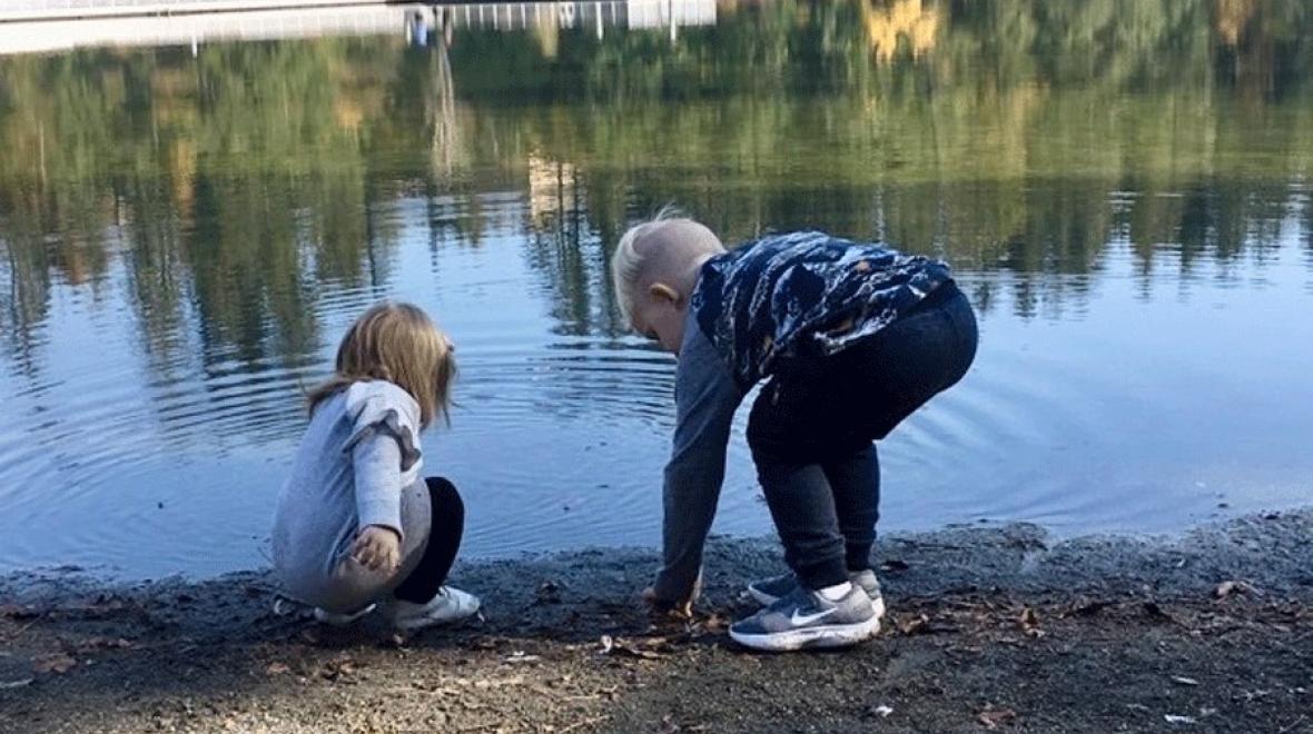 kids playing at lake wilderness park after a sweet treat