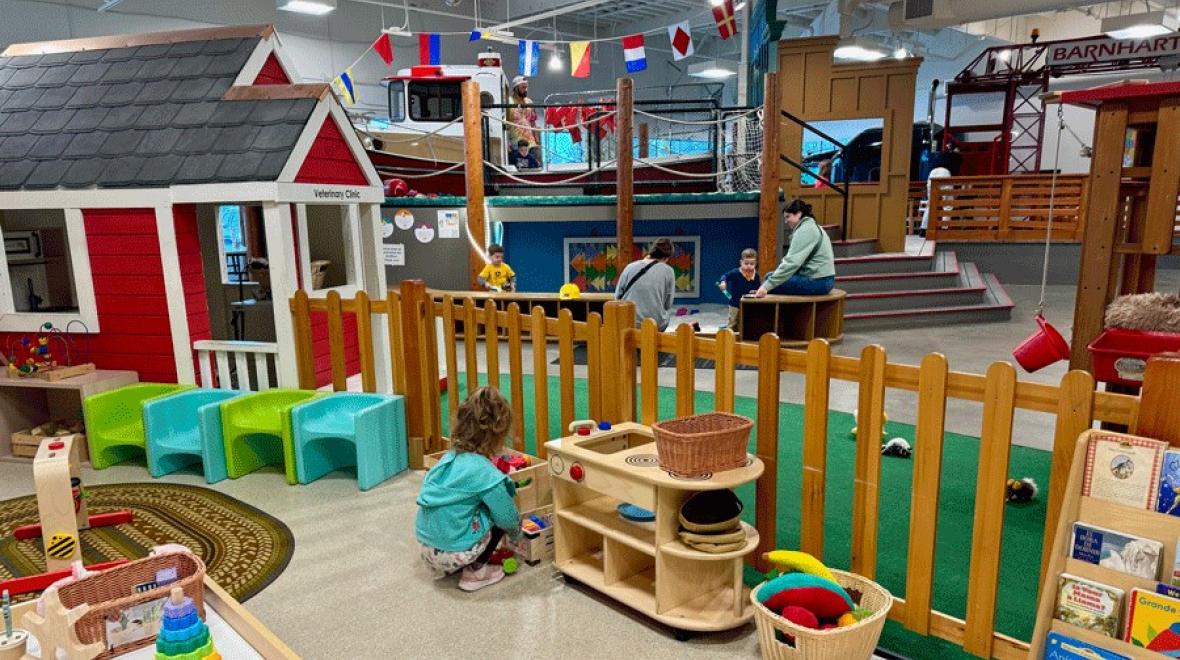 Children playing at The Children’s Museum of Skagit County