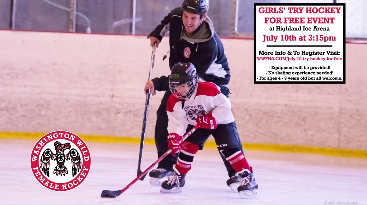 Girls' Try Hockey for Free event