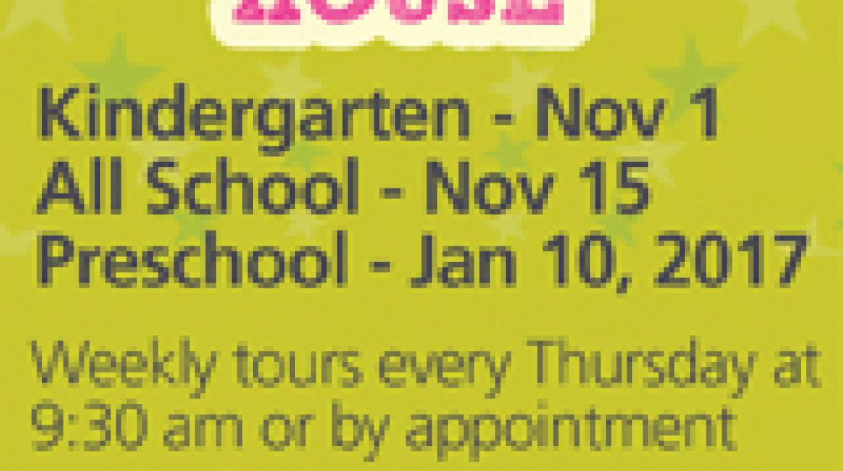 Preschool Open House - January 10th