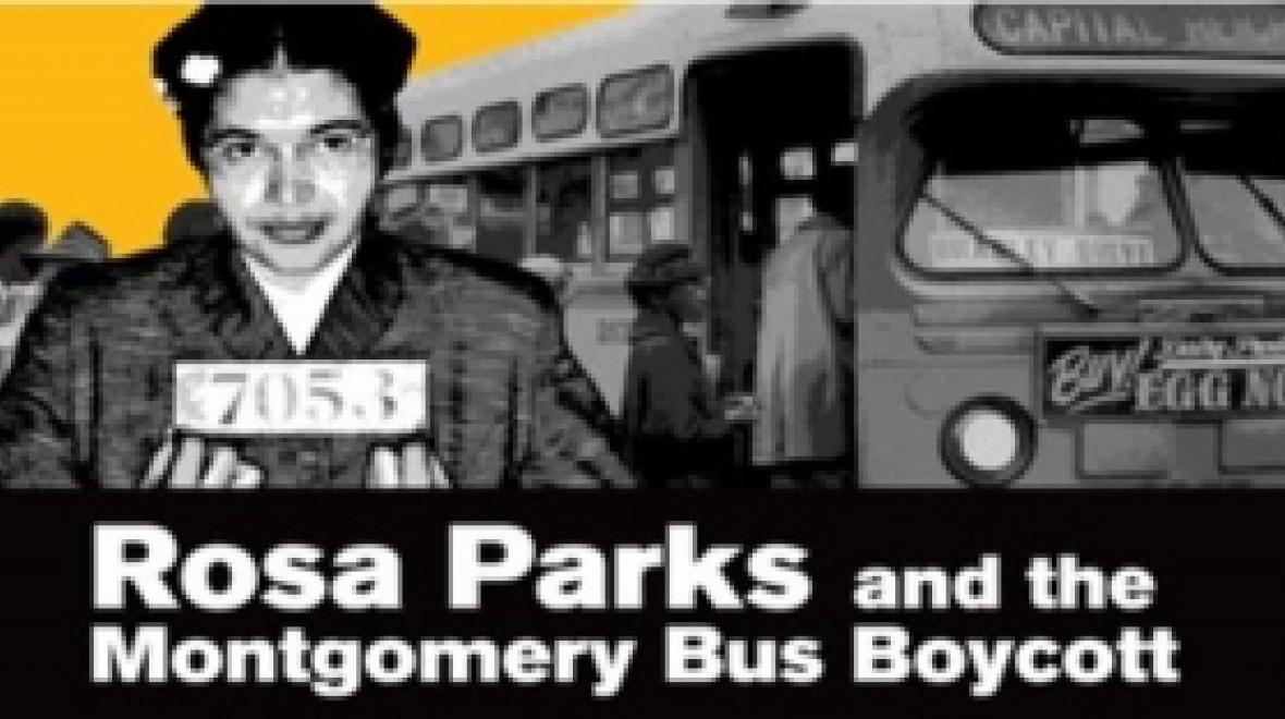 rosa parks bus boycott signs