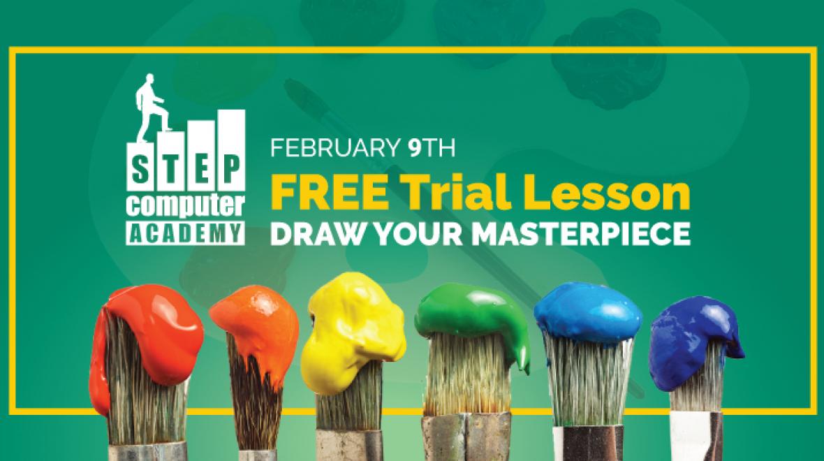 FREE trial lesson for kids ages 9-14. Session focus: visual art fundamentals and fun and educative drawing session