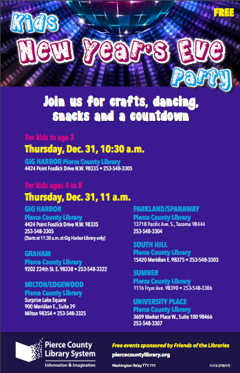Kids' New Year's Eve Party | Seattle Area Family Fun Calendar | ParentMap
