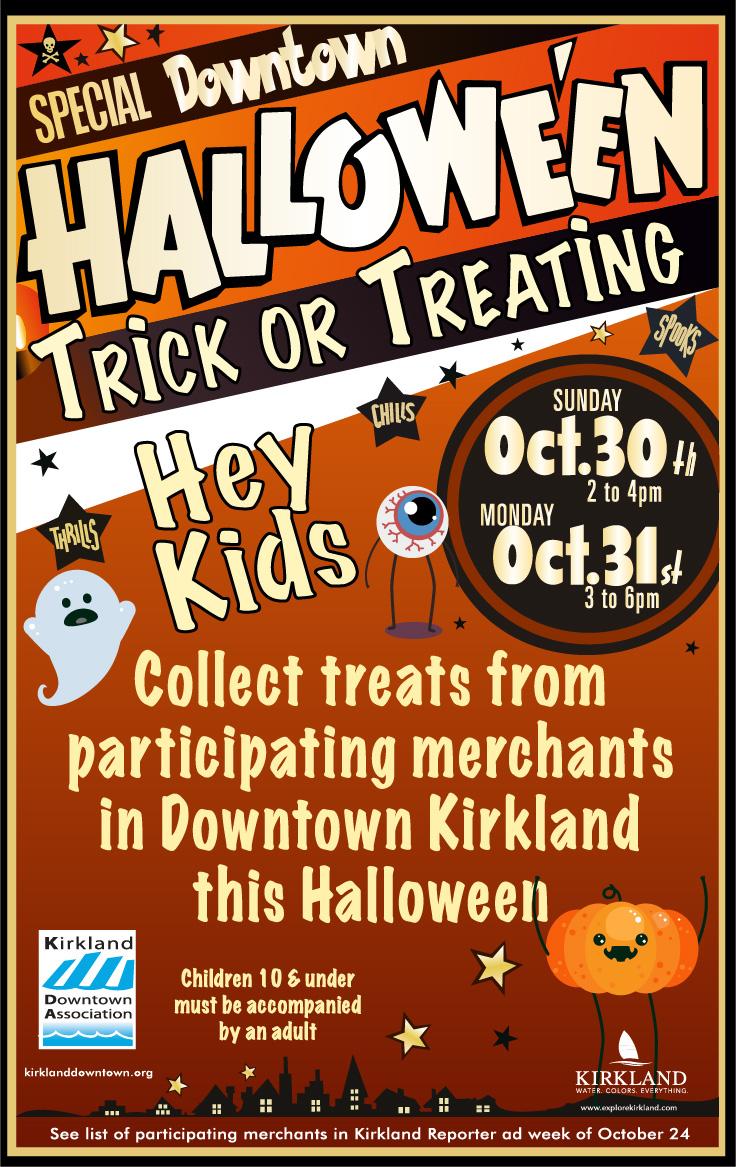 Trick or Treat in Downtown Kirkland Seattle Area Family Fun Calendar