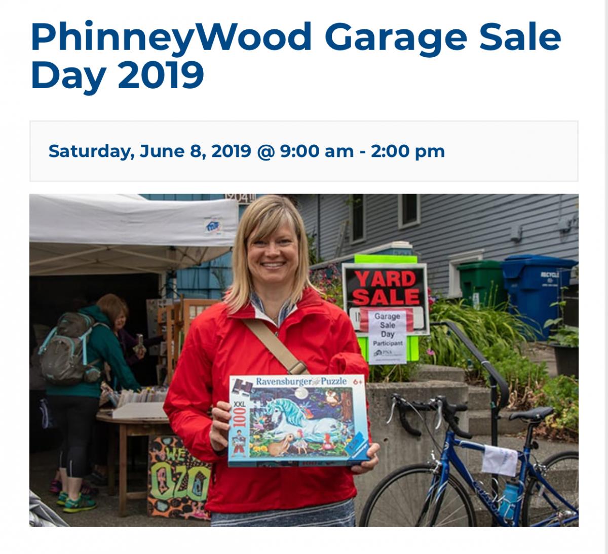 Phinney Ridge/Greenwood Neighborhood Garage Sale Seattle Area Family