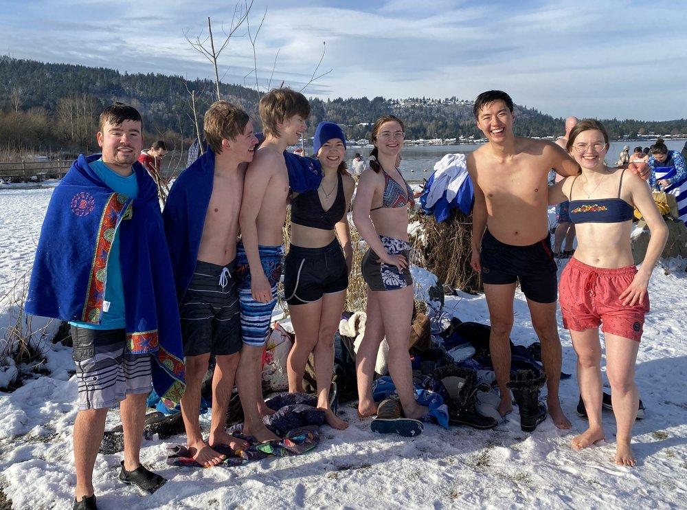 Polar Bear Plunge at Lake Sammamish State Park Seattle Area Family