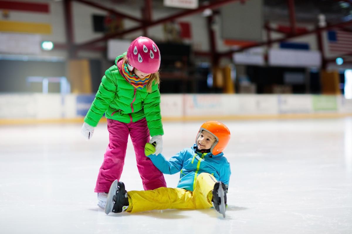 Childrens Ice Slide Ice Skating Leggings