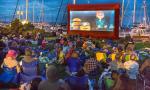 Movie with the Puget Sound in the background, photo credit: Port of Seattle, Don Wilson