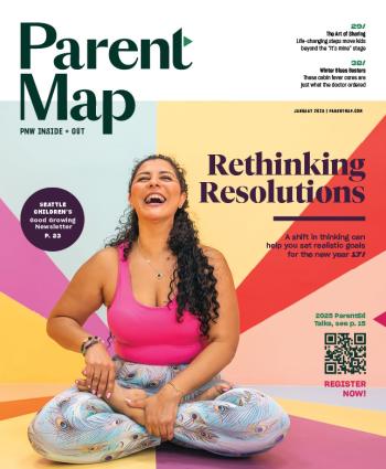 Cover image of ParentMap's 2025 January issue