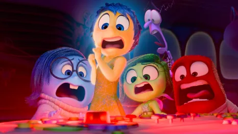 different characters from Disney's Inside Out 2 look anxious as they respond to normal child emotional experiences