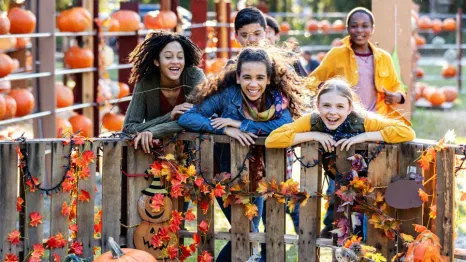 Kids enjoy a Seattle fall festival with pumpkins, games and other seasonal activities