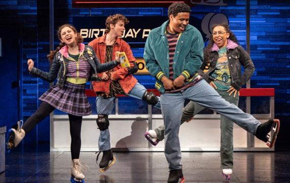 Actors on stage during a performance of "Kimberly Akimbo" at The Paramount, one of the many things to do this weekend in Seattle with kids