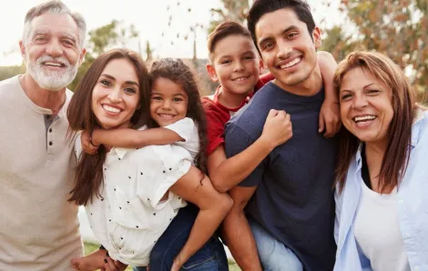 Three generational family celebrating Hispanic Heritage Month in and around Seattle