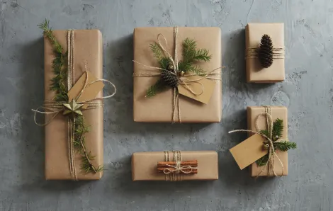 northwest-style wrapped gifts perfect for the holidays in Seattle and Puget Sound