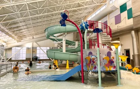 Federal Way Community Center Pool, an indoor pool with play structures and water features for Seattle-area families