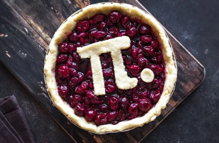 a perfect cherry pie for Pi Day