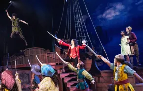 Peter Pan flies through the air at Paramount Theatre, the show is just one of the many things to do this weekend in Seattle