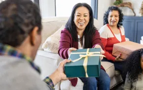 Family giving gifts, Seattle area gift guide