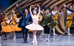 Dancers performing during "The Sleeping Beauty, " a Pacific Northwest Ballet show to see this weekend with the family in Seattle