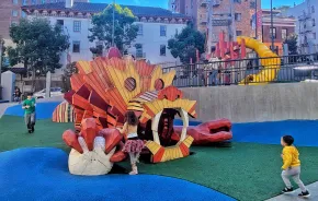 dragon play structure at a park in San Francisco 