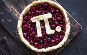 a perfect cherry pie for Pi Day